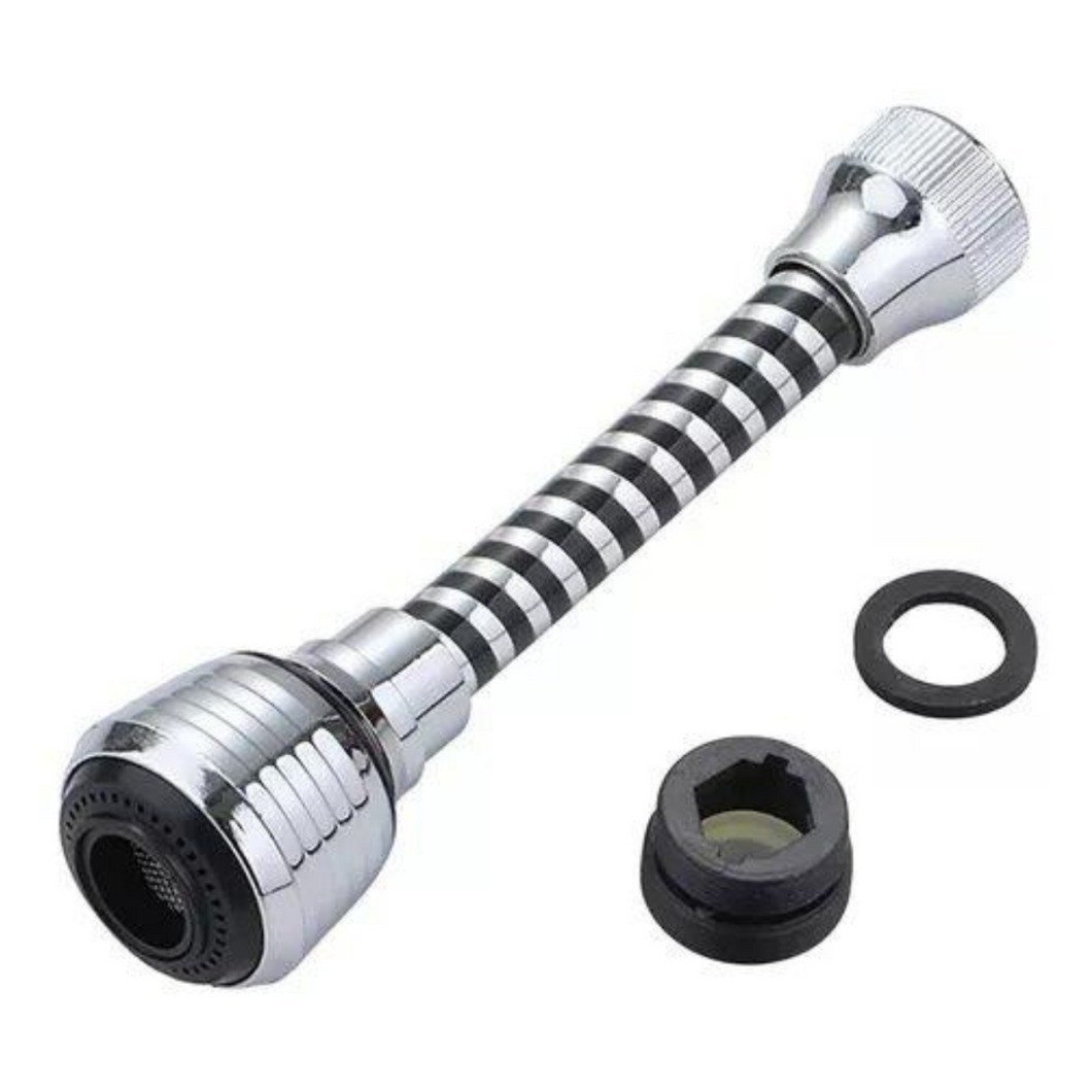 Extensor flexível de torneira pia adaptador 22mm/24mm chuveirinho 360°