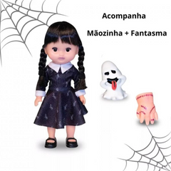 Boneca Vavazinha Vandinha Wandinha C/ Mãozinha E Fantasminha